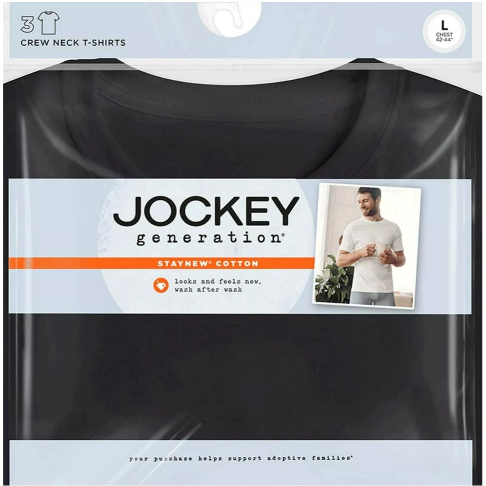 NWT  Men Crew Neck T Shirts Black-048057